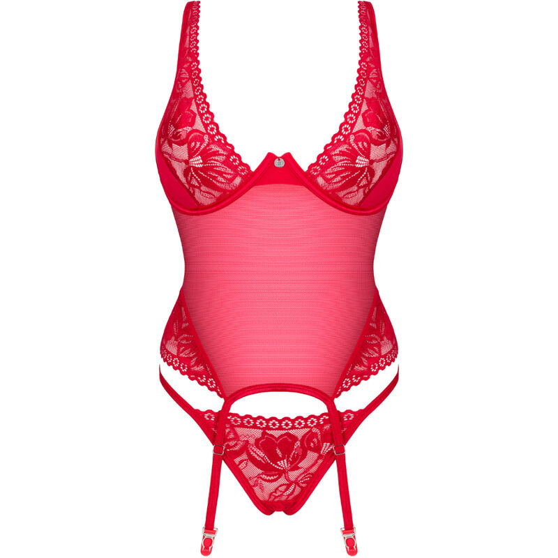 OBSESSIVE - LACELOVE CORSET VERMELHO XS/S - Imagem de 5