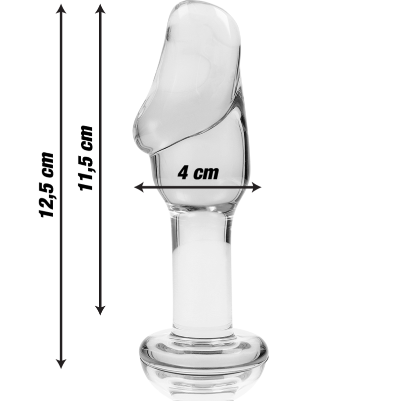 NEBULA SERIES BY IBIZA - MODELO 6 PLUG CRISTAL TRANSPARENTE 12.5 CM -O- 4 CM - Imagem de 3