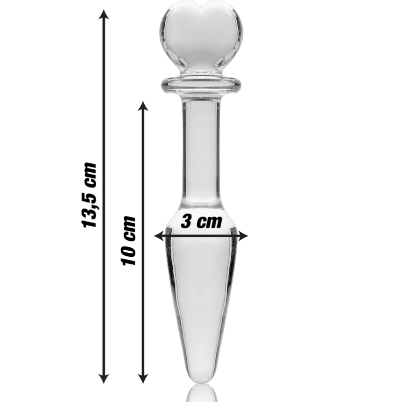 NEBULA SERIES BY IBIZA - MODELO 7 PLUG CRISTAL TRANSPARENTE 13.5 CM -O- 3 CM - Imagem de 3