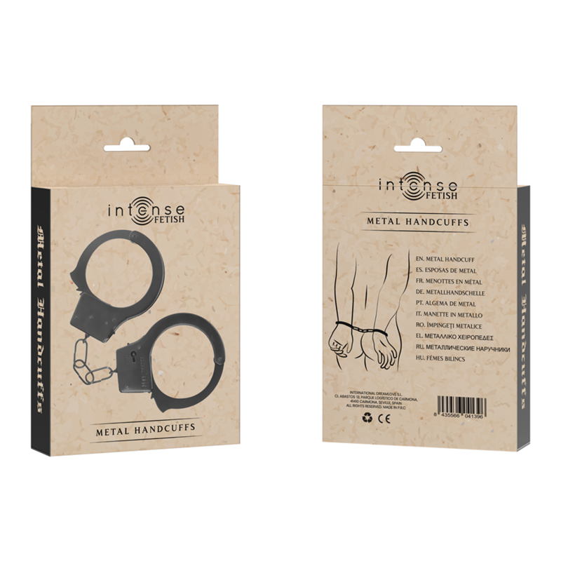 INTENSE - FETISH METAL HANDCUFFS - Imagem de 3