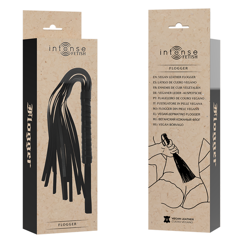 INTENSE - FETISH VEGAN LEATHER FLOGGER - Imagem de 5