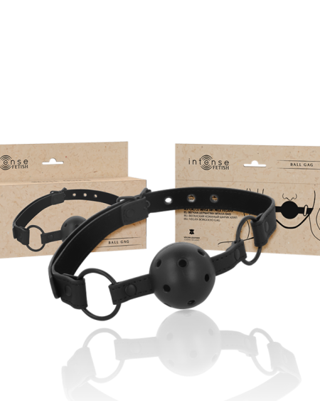 INTENSE - FETISH VEGAN LEATHER BALL GAG