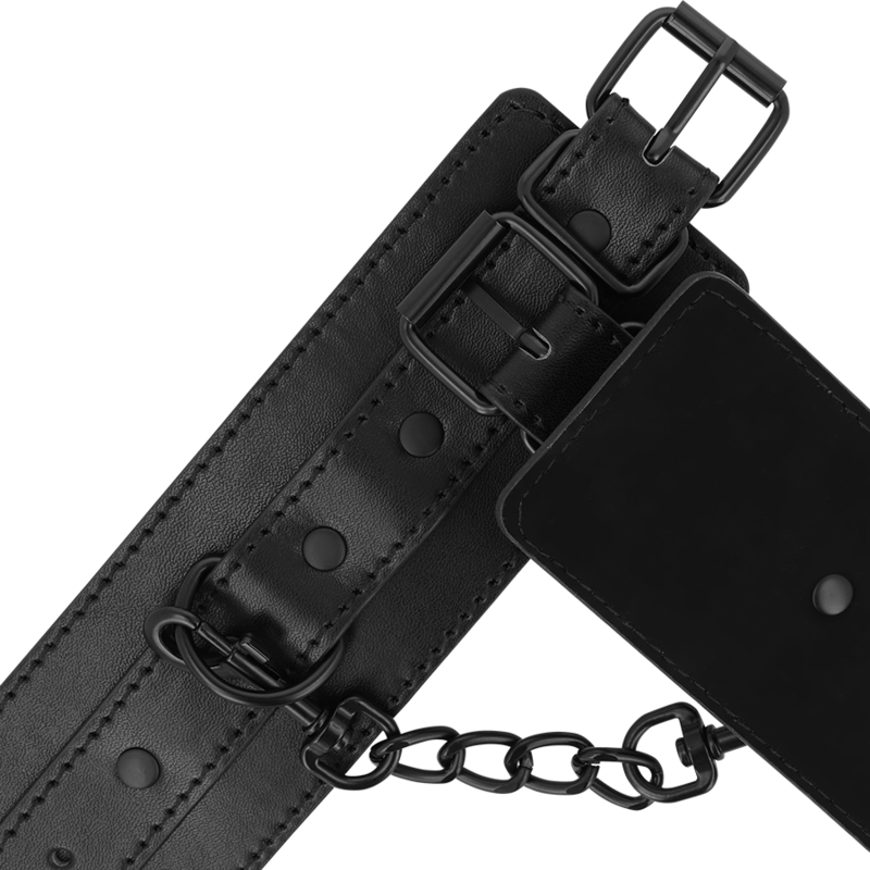 INTENSE - FETISH VEGAN LEATHER HANDCUFFS - Imagem de 3