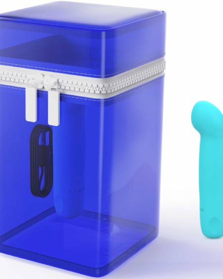 B SWISH - BCUTE CURVE INFINITE CLASSIC LIMITED EDITION BLUE SILICONE RECHARGEABLE VIBRATOR