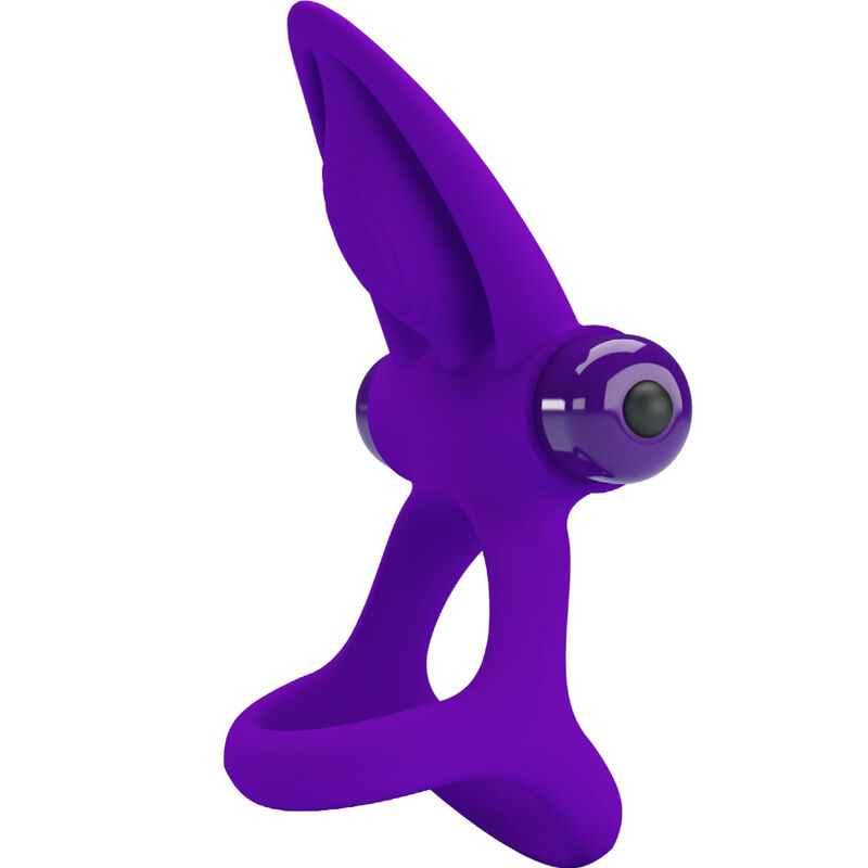 PRETTY LOVE - VIBRATOR RING 10 VIBRATIONS VIOLET SILICONE - Imagem de 2