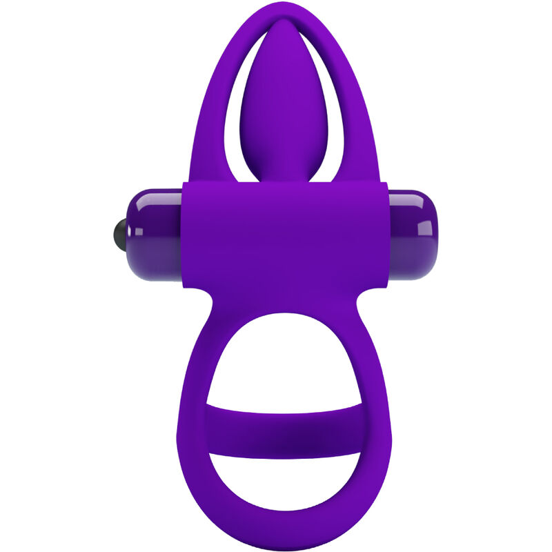 PRETTY LOVE - VIBRATOR RING 10 VIBRATIONS VIOLET SILICONE - Imagem de 4