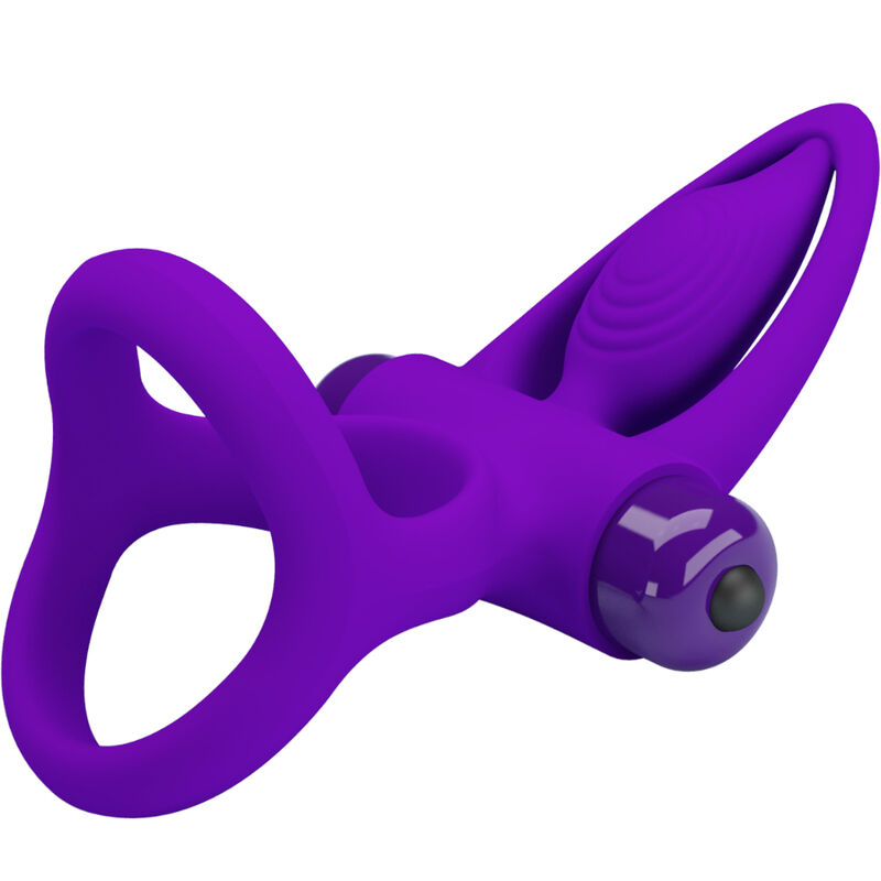 PRETTY LOVE - VIBRATOR RING 10 VIBRATIONS VIOLET SILICONE - Imagem de 5
