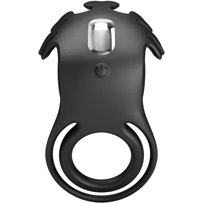 PRETTY LOVE - RUBEN VIBRATOR RING 7 VIBRATIONS BLACK SILICONE - Imagem de 4