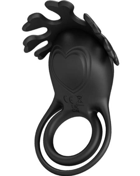 PRETTY LOVE - RUBEN VIBRATOR RING 7 VIBRATIONS BLACK SILICONE