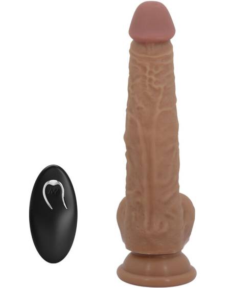 PRETTY LOVE - JONATHAN SILICONE DILDO 3 VIBRATIONS + 3 INSERTION MEASUREMENTS REMOTE CONTROL 21 CM