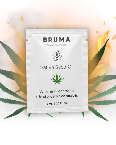 BRUMA - SATIVA SEED OIL SLIDING GEL WARMING CANNABIS FLAVOR 6 ML