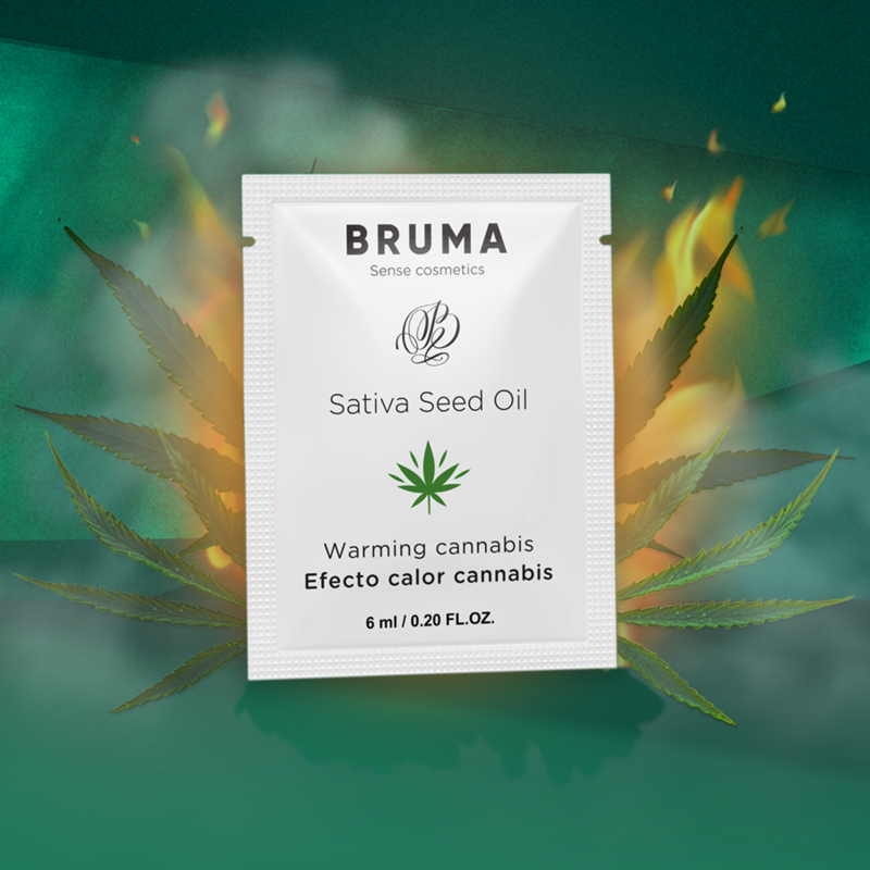 BRUMA - SATIVA SEED OIL SLIDING GEL WARMING CANNABIS FLAVOR 6 ML - Imagem de 3