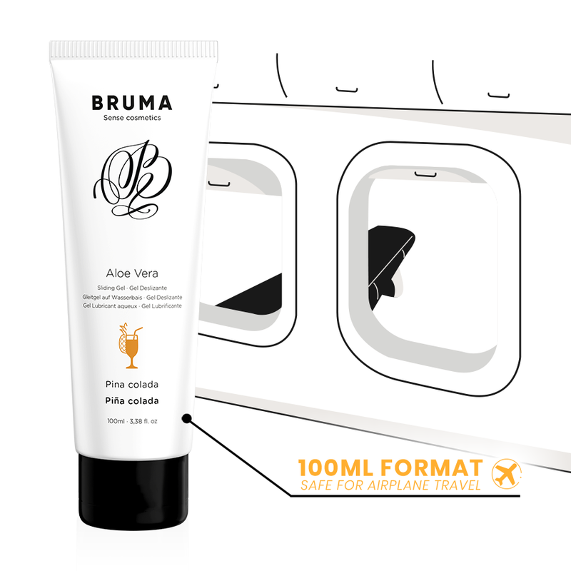 BRUMA - ALOE VERA SLIDING GEL PINA COLADA FLAVOR 100 ML - Imagem de 3