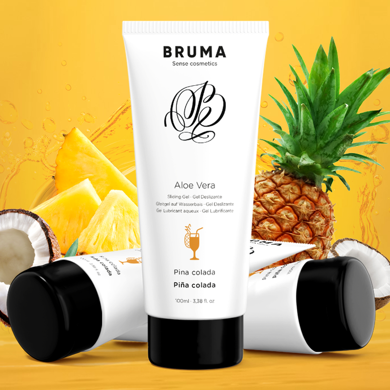 BRUMA - ALOE VERA SLIDING GEL PINA COLADA FLAVOR 100 ML - Imagem de 5