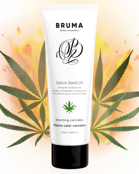 BRUMA - SATIVA SEED OIL SLIDING GEL WARMING CANNABIS FLAVOR 100 ML