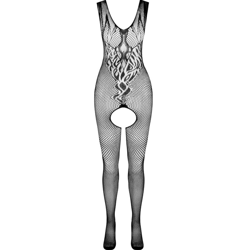PASSION - BS098 BODYSTOCKING NEGRO TALLA UNICA - Imagem de 5