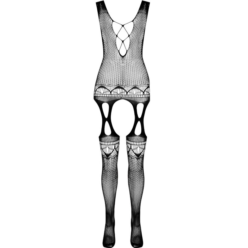 PASSION - BS099 BODYSTOCKING NEGRO TALLA UNICA - Imagem de 5