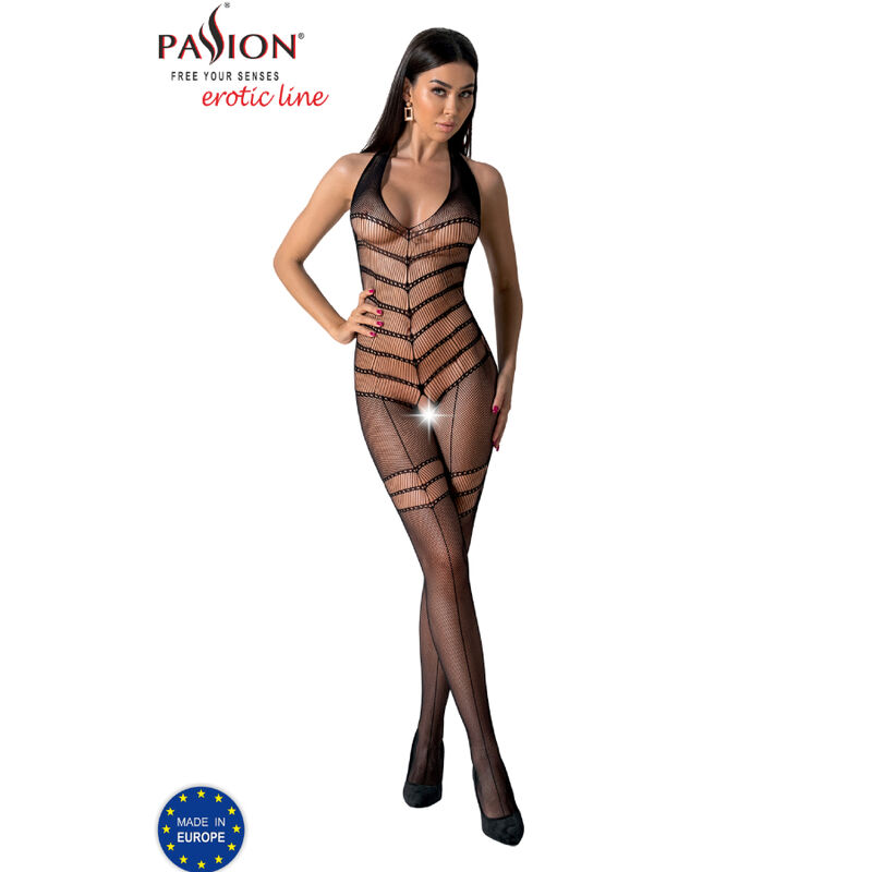 PASSION - BS100 BODYSTOCKING NEGRO TALLA UNICA - Imagem de 3