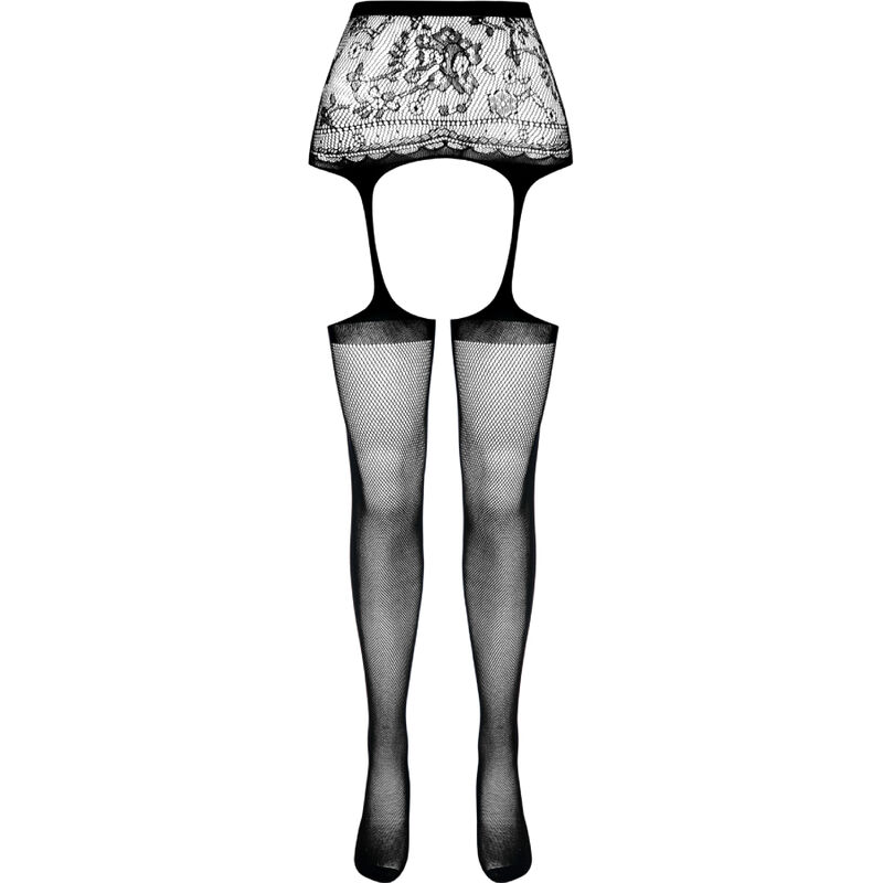 PASSION - S028 MEDIAS CON LIGUERO NEGRO TALLA UNICA - Imagem de 5
