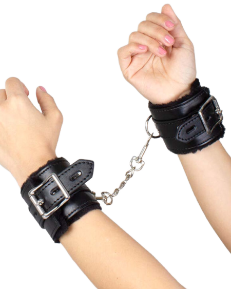SECRETPLAY - BLACK BONDAGE HANDCUFFS BDSM COLLECTION