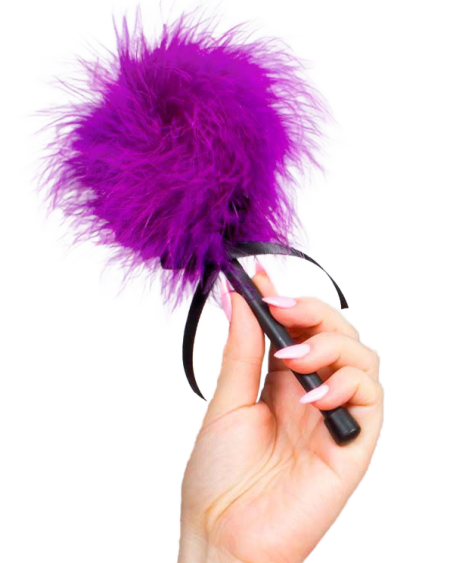 SECRETPLAY - PINK PURPLE MARABOU DUSTER