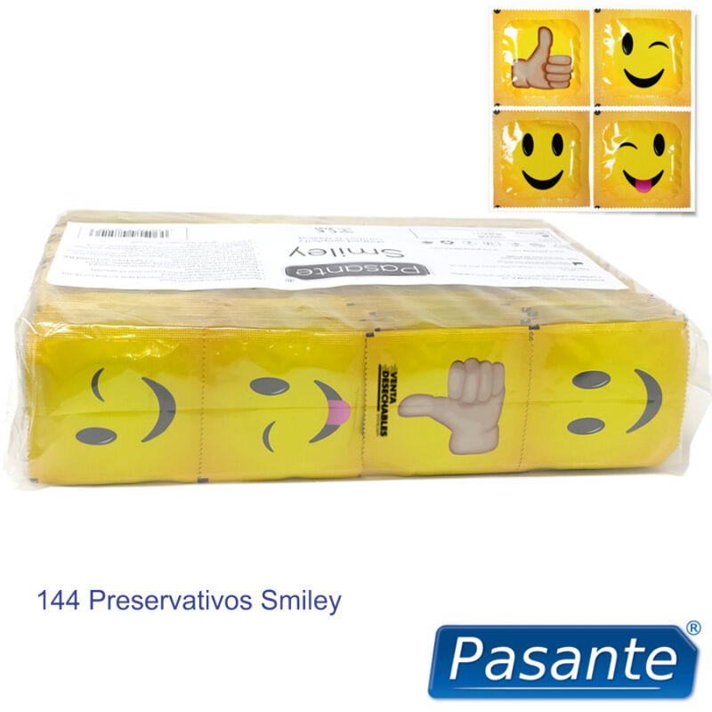 PASANTE - CONDOMS SMILEY BAG 144 UNITS - Imagem de 3