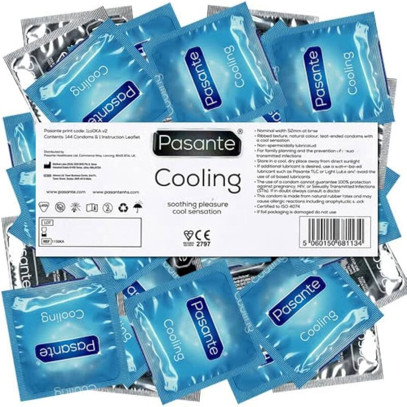 PASANTE - CONDOMS COOLING EFFECT BAG 144 UNITS - Imagem de 3
