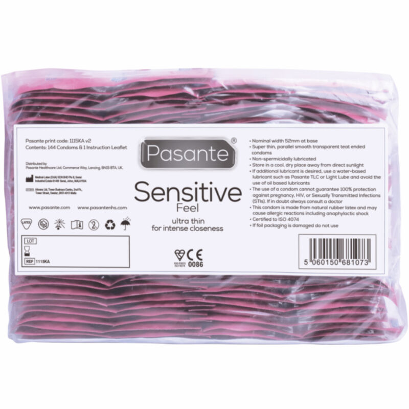 PASANTE - CONDOMS SENSITIVE BAG 144 UNITS - Imagem de 3