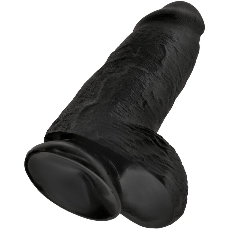 KING COCK - CHUBBY REALISTIC PENIS 23 CM BLACK - Imagem de 4