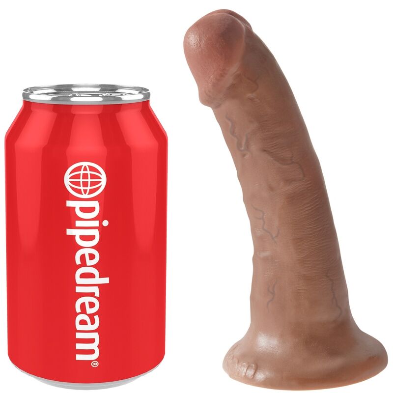 KING COCK - REALISTIC PENIS 15 CM CARAMEL - Imagem de 5
