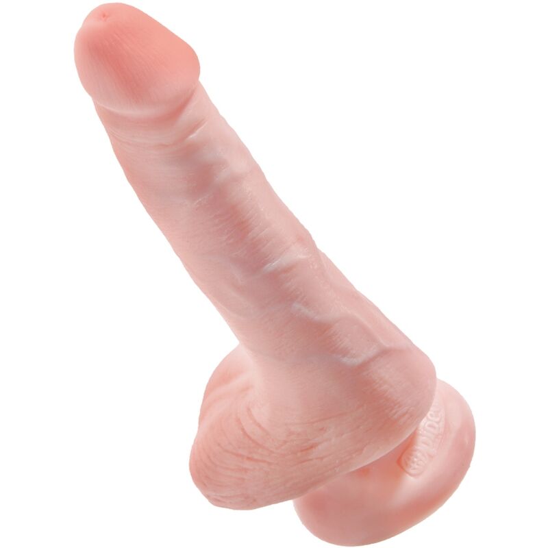 KING COCK - REALISTIC PENIS WITH BALLS 13.5 CM LIGHT - Imagem de 3