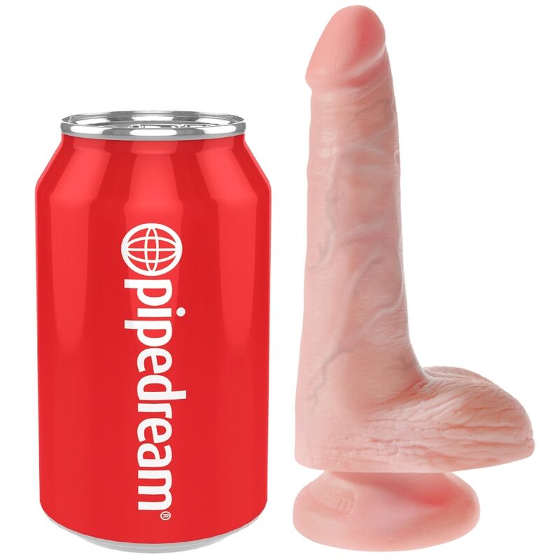 KING COCK - REALISTIC PENIS WITH BALLS 13.5 CM LIGHT - Imagem de 5