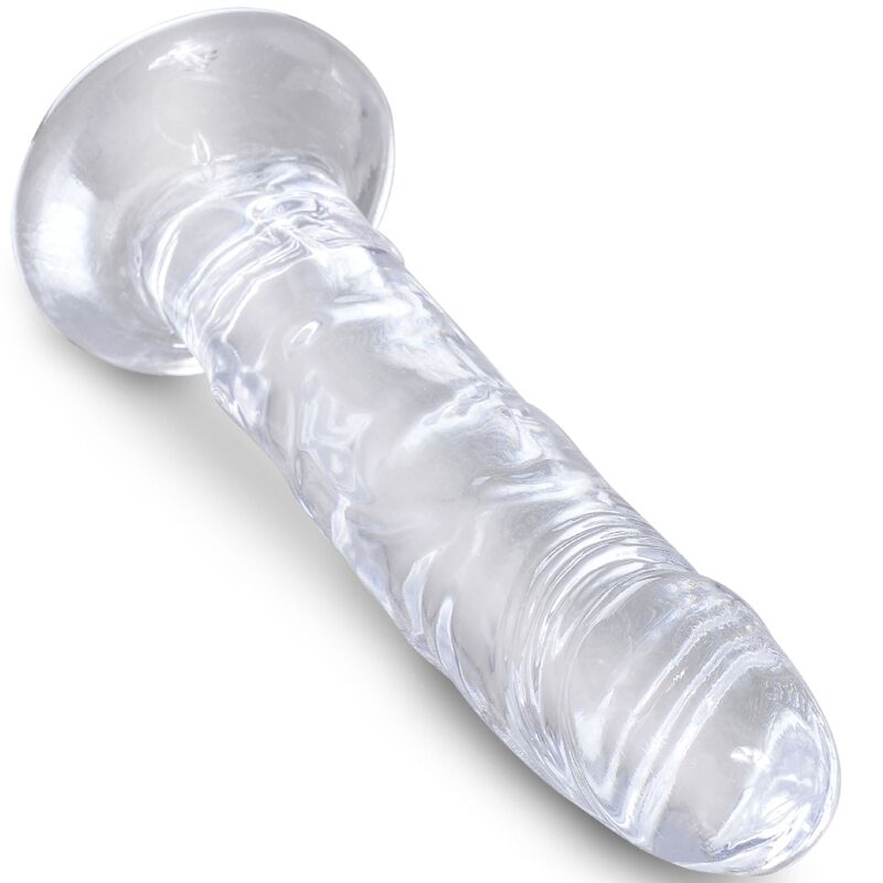 KING COCK - CLEAR REALISTIC PENIS 15.5 CM TRANSPARENT - Imagem de 3