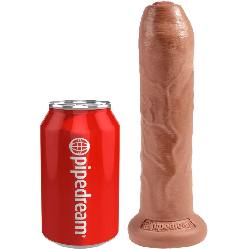 KING COCK - UNCUT REALISTIC PENIS 17.8 CM CARAMEL - Imagem de 2