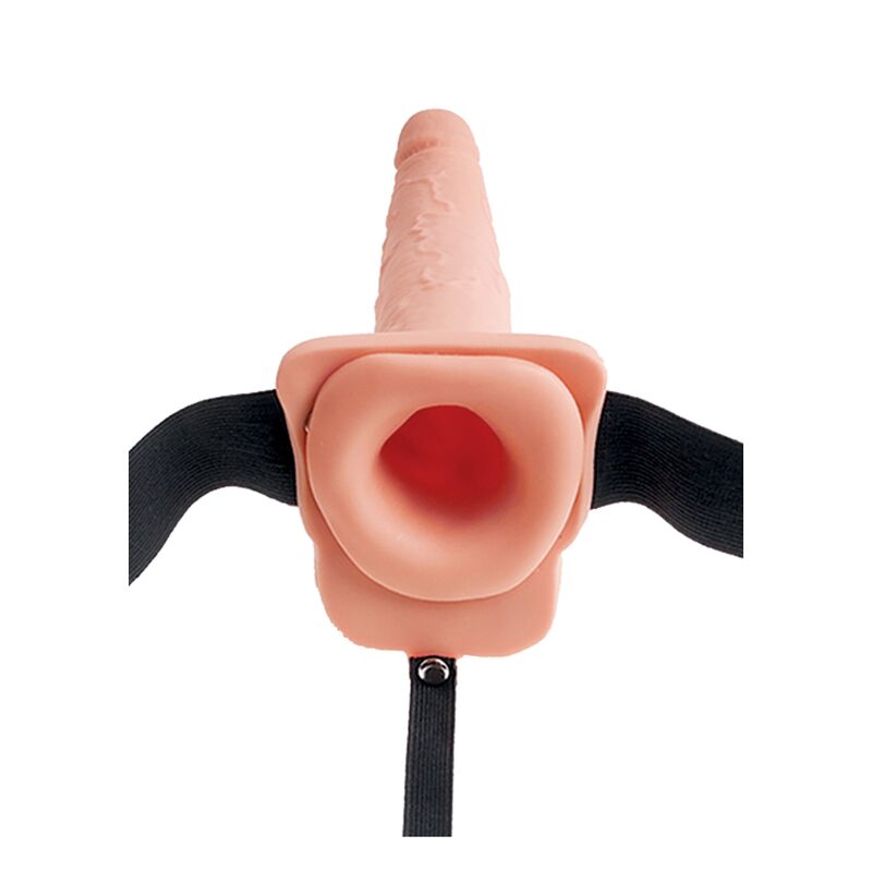 FETISH FANTASY SERIES - ADJUSTABLE HARNESS REALISTIC PENIS WITH BALLS SQUIRTING 19 CM - Imagem de 2