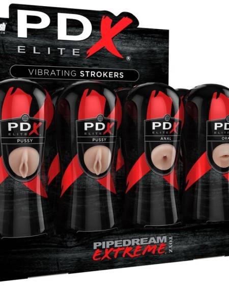 PDX ELITE - STROKER SET 12 UNITS: 6X VAGINA, 3X ANO, 3X MOUTH