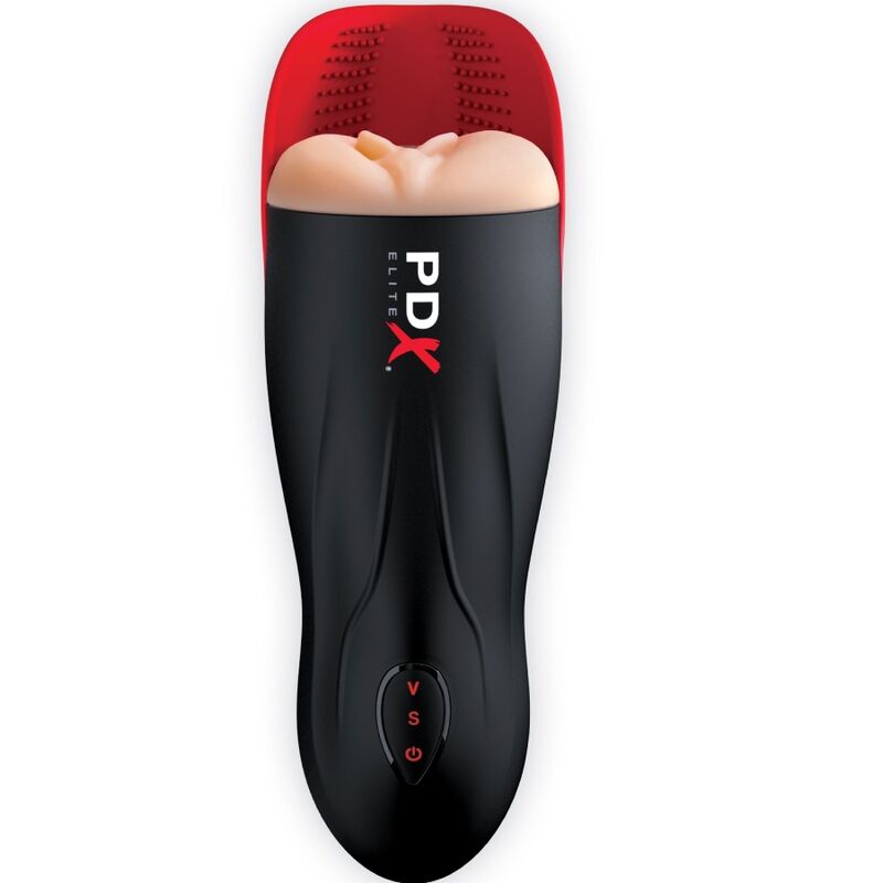 PDX ELITE - STROKER FUCK-O-MATIC VAGINA DOUBLE VIBRATION PENIS TESTICLES - Imagem de 2