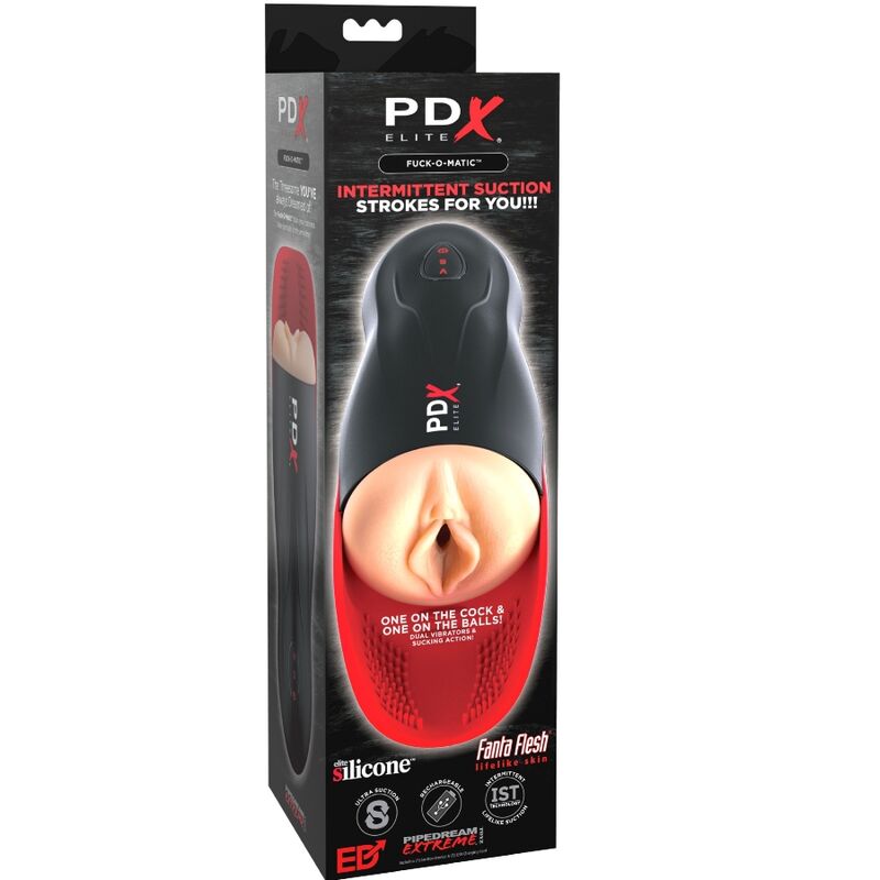 PDX ELITE - STROKER FUCK-O-MATIC VAGINA DOUBLE VIBRATION PENIS TESTICLES - Imagem de 3