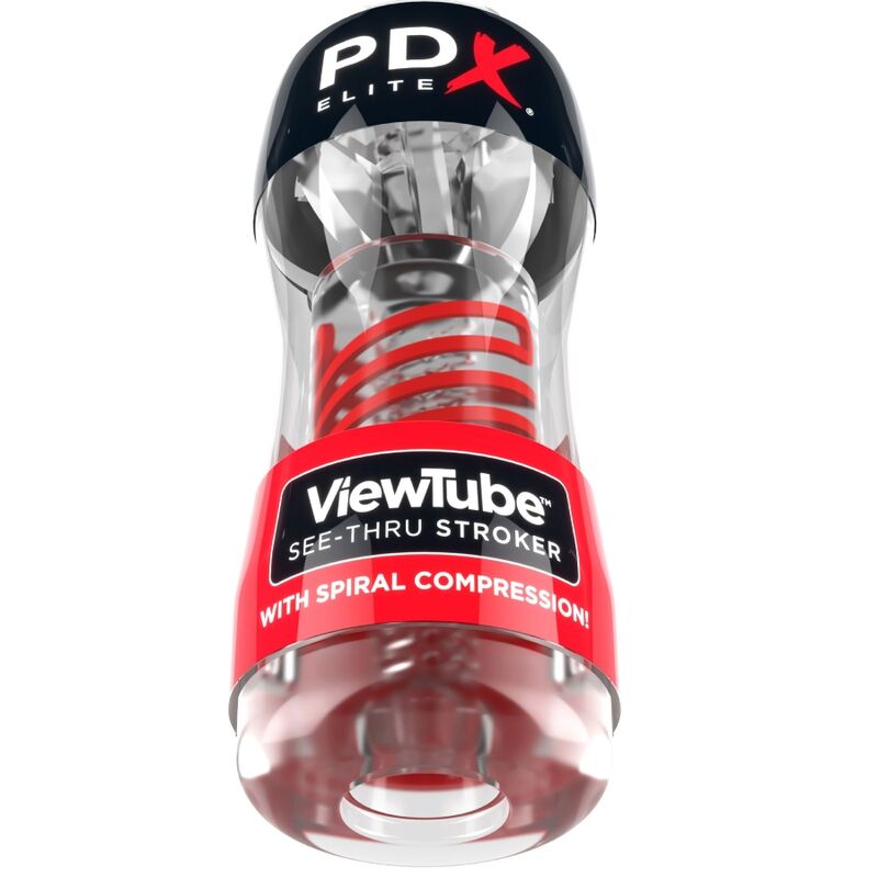 PDX ELITE - STROKER VIEWTUBE 2 SPIRAL COMPRESSION TRANSPARENT - Imagem de 2