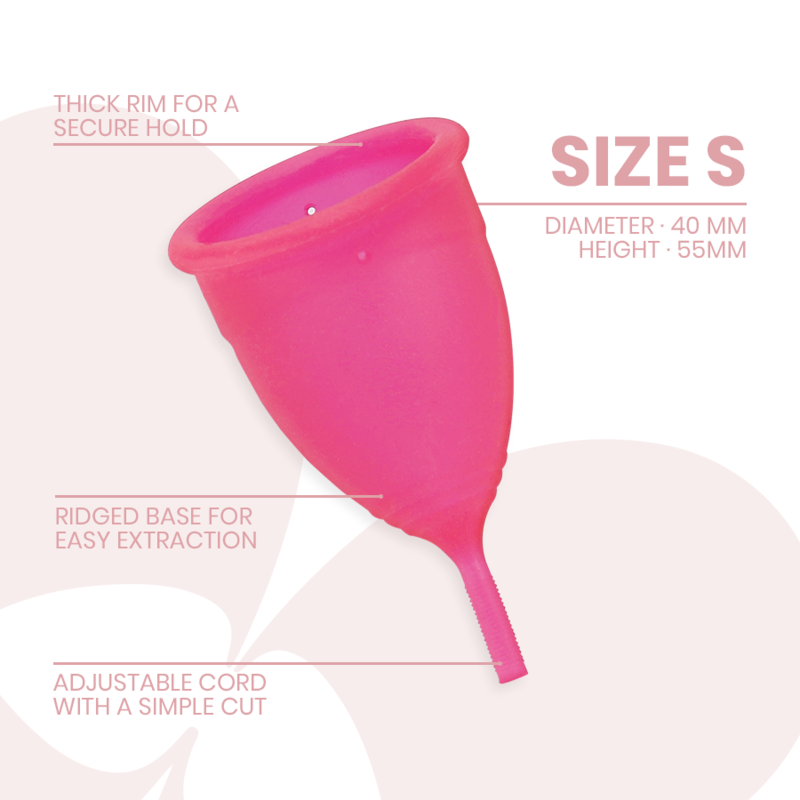 INTIMICHIC - MENSTRUAL CUP MEDICAL GRADE SILICONE - SIZE S - Imagem de 3