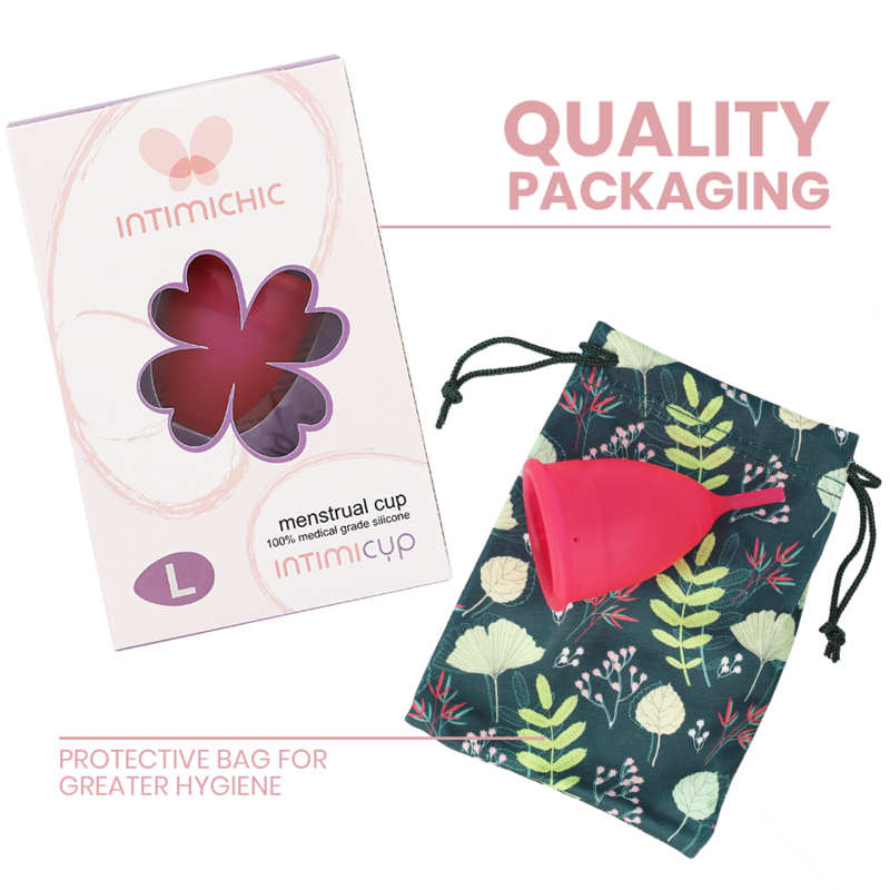 INTIMICHIC - MENSTRUAL CUP MEDICAL GRADE SILICONE - SIZE L - Imagem de 2