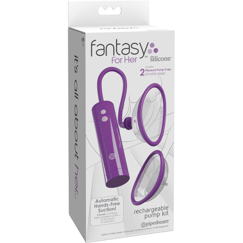 FANTASY FOR HER - KIT DE BOMBA DE ONDAS ESTIMULANTE DE CLITÓRIS RECARREGÁVEL TAMANHO S/L - Imagem de 5
