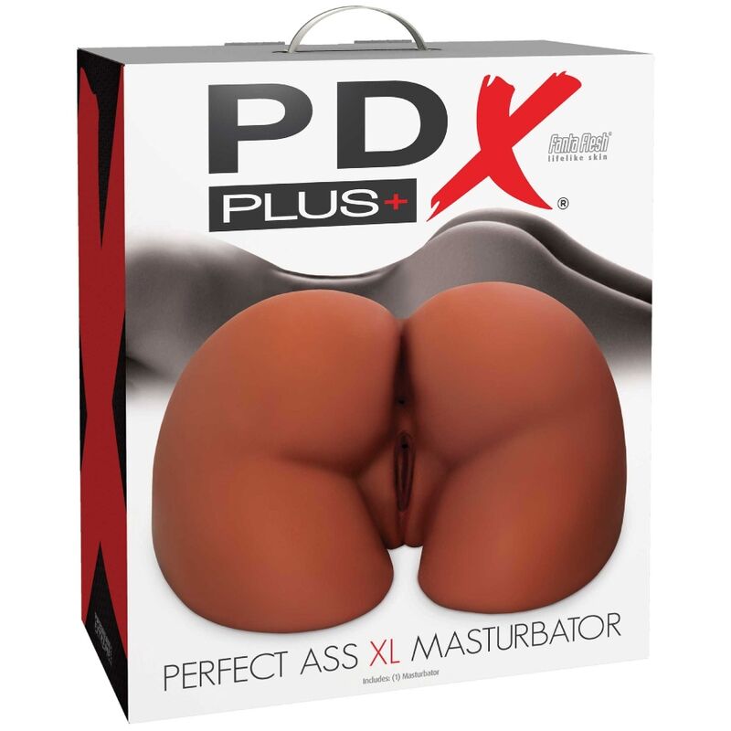 PDX PLUS - PERFECT ASS XL DOUBLE ENTRY BROWN MASTURBATOR - Imagem de 4