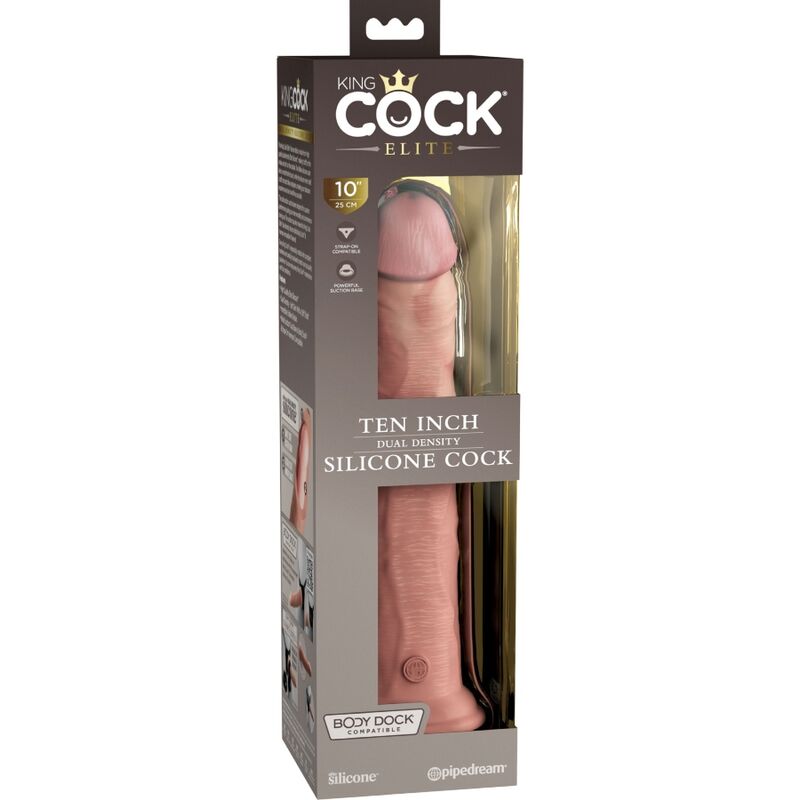 KING COCK - ELITE REALISTIC SILICONE DILDO 25.4 CM - Imagem de 5