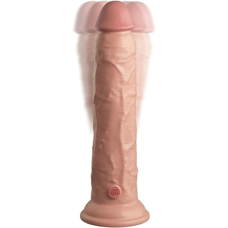 KING COCK - ELITE REALISTIC DILDO VIBRATOR SILICONE REMOTE CONTROL 23 CM - Imagem de 5