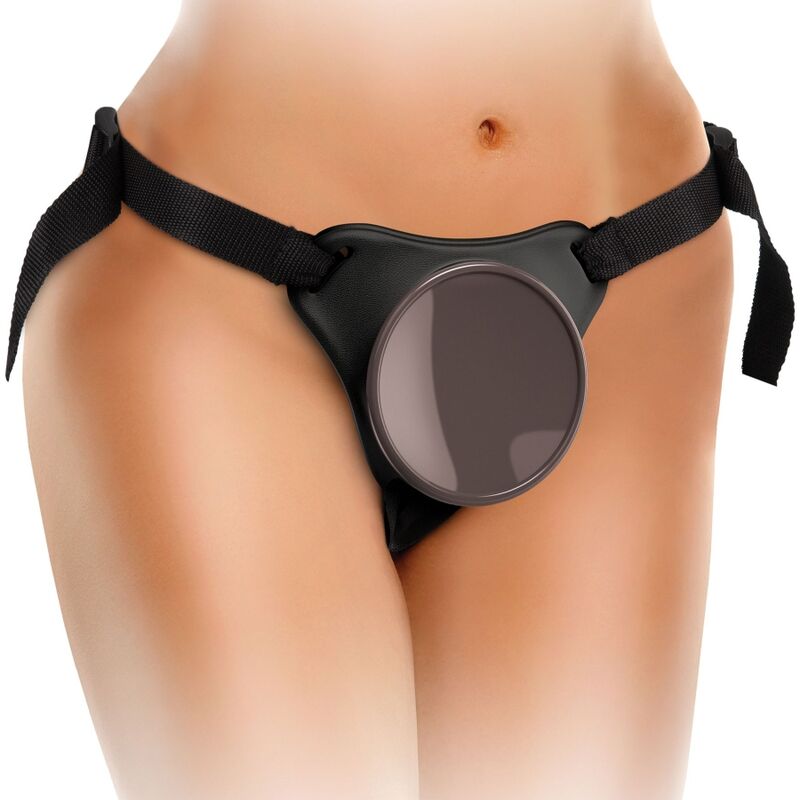 KING COCK - ELITE DELUXE ADJUSTABLE HARNESS KIT RING WITH TESTICLES DILDO 20.3 CM - Imagem de 4