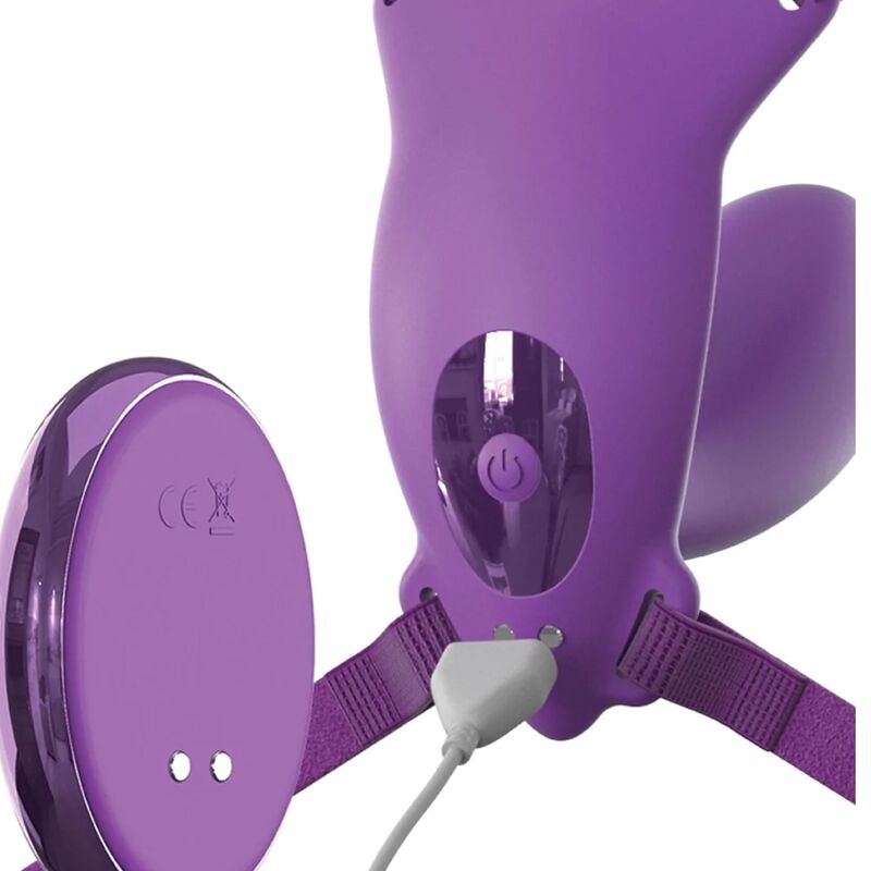 FANTASY FOR HER - BUTTERFLY HARNESS G-SPOT WITH VIBRATOR, RECHARGEABLE REMOTE CONTROL VIOLET - Imagem de 3