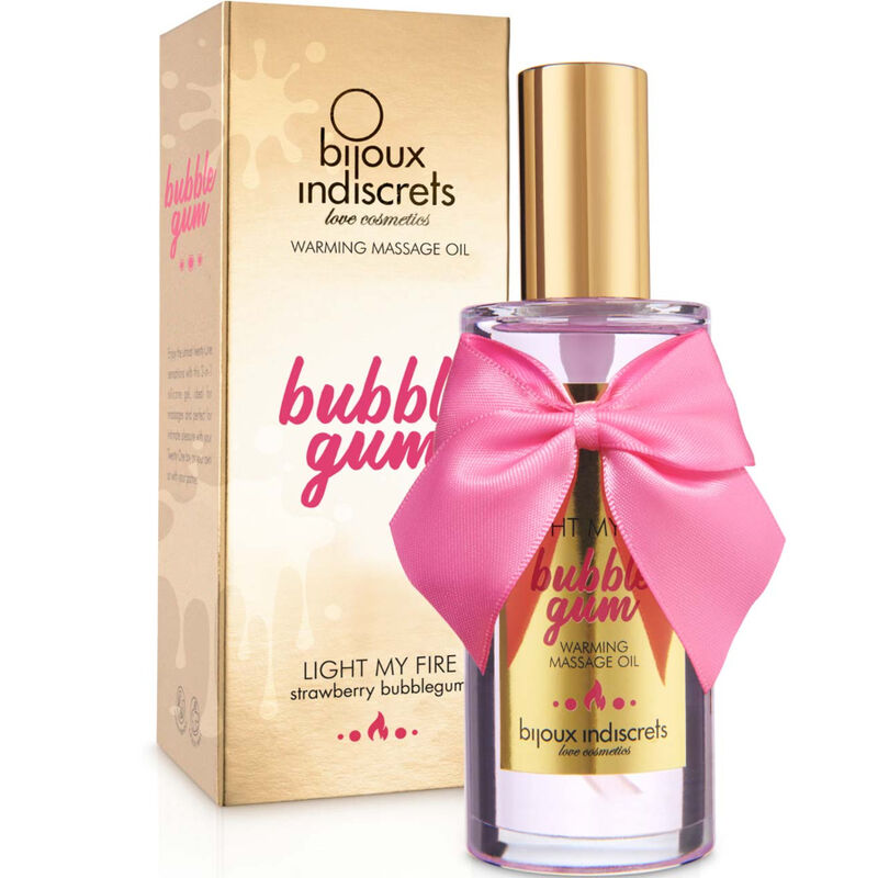 BIJOUX - INDISCRETS LIGHT MY FIRE MASSAGE OIL HEAT EFFECT GUM FLAVOR - Imagem de 2