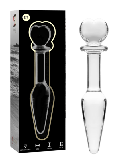 NEBULA SERIES BY IBIZA - MODELO 7 PLUG CRISTAL TRANSPARENTE 13.5 CM -O- 3 CM