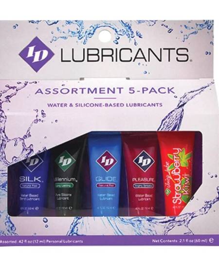 ID JUICY LUBE - ASSORTED 5X LUBRICANT TUBE PACK 12 ML
